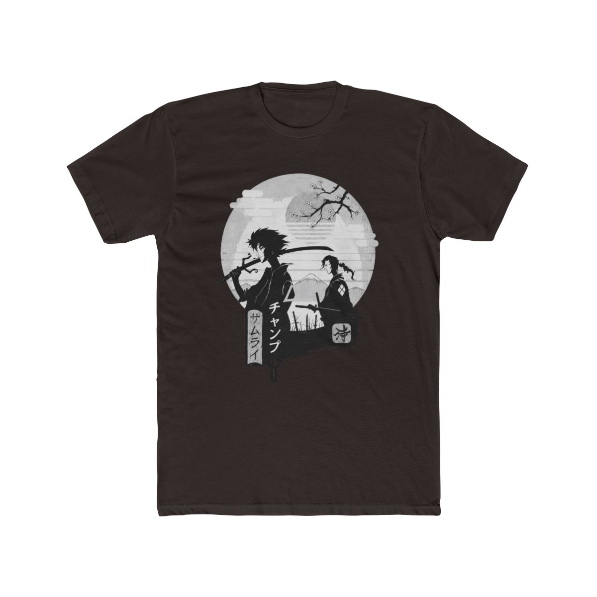 Samurai Champloo Silhouette T Shirt | Garment-Dyed Cotton Fan Art