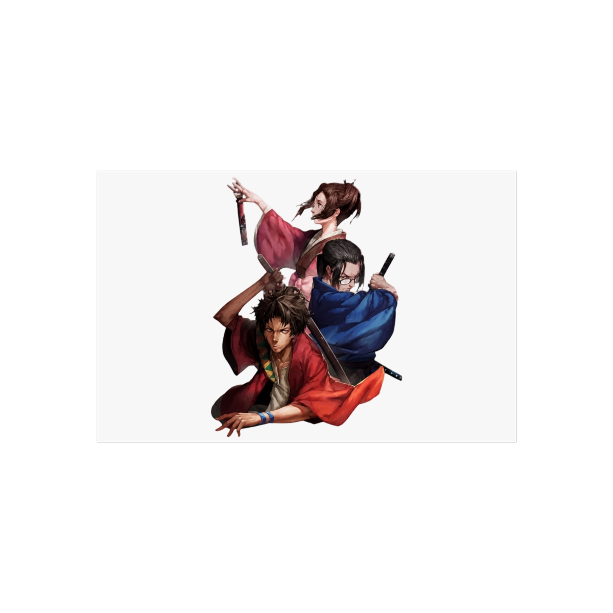 Fight In Samurai Champloo Japanese Adventure Action Anime Wall Art - alternate angle 5, merchandise